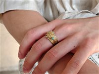 Vicenza - Piazzetta Palladio 2 - Ring Soprana Woman in Yellow Gold Diamante 0.08 Ct ANOG EOLO FASCIA - ANOG EOLO FASCIA
